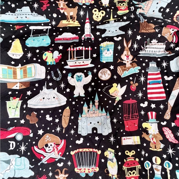 Disney Parks Jerrod Maruyama The Kingdom of Cute Camp Shirt Mens XXL - Picture 4 of 10